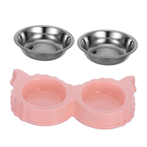 BESPORTBLE Doppelte -hundenäpfe Und Katzennäpfe Mit Rutschfester Unterseite Praktischer Futter Und Wasserspender Für Haustiere Für Kleine Hunde Katzen Und Kaninchen Vielseitig Einsetzbar von BESPORTBLE