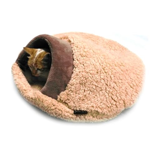 BESPORTBLE Katzenbett im Hamburger Design Wärmender Schlafsack für Katzen und Kleine Gemütliches Nest für Herbst und Winter Waschbar von BESPORTBLE