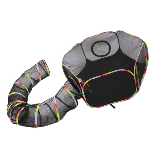 BESPORTBLE Katzengehege Für Draußen Mit Tunnel Faltbarer Laufstall Für Hauskatzen Robustes Outdoor Katzenzelt Für Spiel Und von BESPORTBLE