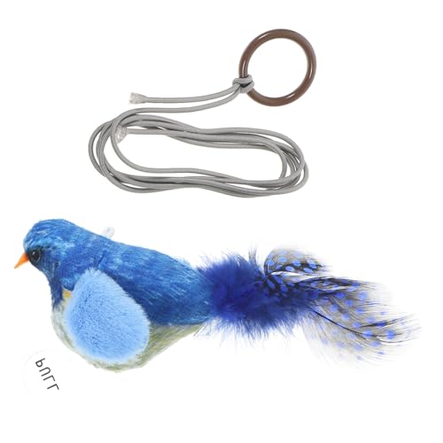 BESPORTBLE Katzengeräuschspielzeug Katzenbecken Katzen-Teaser- Kätzchen Katzentür katzenspielzeug Interactive cat Toy Vogel hängendes Katzenkratzspielzeug Feder von BESPORTBLE