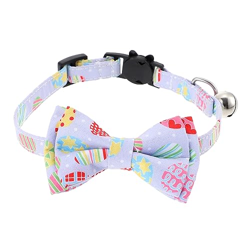 BESPORTBLE Katzenhalsband Fliege für Katzen Hundehalsband Katzenfliege Haustier welpen zubehör zarter Kätzchen Bowknot Katzendekor liefern Krawatte schmücken Eier Polyester Violett von BESPORTBLE