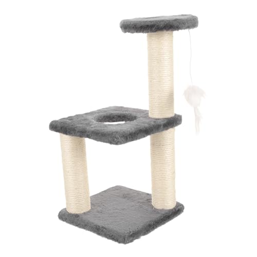 BESPORTBLE Katzenklettergerüst Katzenbaum Dekorativer Kätzchenkratzer Kätzchenzubehör Vertikaler Katzenkratzer Vertikaler Kätzchenkratzer Bodenkratzbaum Papierrohr Hellgrau BESPORTBLE Katzenklettergerüst Katzenbaum Dekorativer Kätzchenkratzer Kätzchenzubehör Vertikaler Katzenkratzer Vertikaler Kätzchenkratzer Bodenkratzbaum Papierrohr Hellgrau von BESPORTBLE