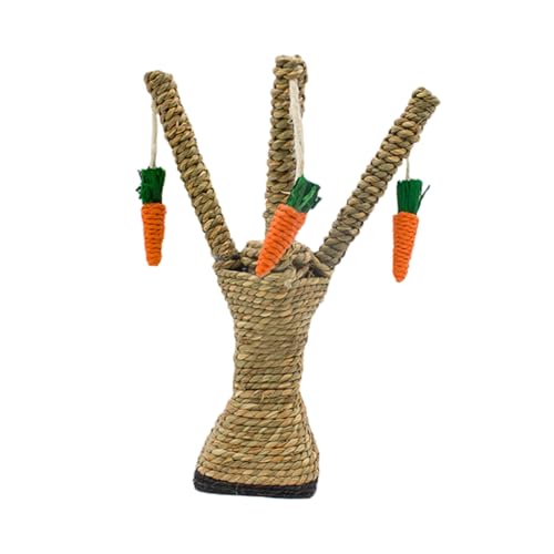 BESPORTBLE Katzenkratzbaum Mit Karotten Design Kätzchen Teaser Für Kreatives Katzenspielzeug Krallenpflege Zu Montieren Und von BESPORTBLE