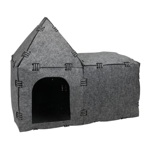 BESPORTBLE Katzennest Guck-Guck Katzentunnelhaus Katze Katzenheim Tunnel für Katzen Wurf katzenzelt cat Tent Kleiner Nesttunnel für Haustiere Tunnelröhre für Katzen Filzstoff Grey BESPORTBLE Katzennest Guck-Guck Katzentunnelhaus Katze Katzenheim Tunnel für Katzen Wurf katzenzelt cat Tent Kleiner Nesttunnel für Haustiere Tunnelröhre für Katzen Filzstoff Grey von BESPORTBLE