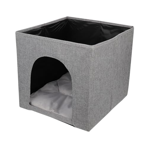 BESPORTBLE Katzennest Kratzbaum Für Wohnungskatzen Goth-kratzbaum Katzenspielzeug Für Wohnungskatzen Katze Eigentumswohnung Katzentunnel Katzentür Wurf Katze Bis Zur Decke Grey Leinen- BESPORTBLE Katzennest Kratzbaum Für Wohnungskatzen Goth-kratzbaum Katzenspielzeug Für Wohnungskatzen Katze Eigentumswohnung Katzentunnel Katzentür Wurf Katze Bis Zur Decke Grey Leinen- von BESPORTBLE