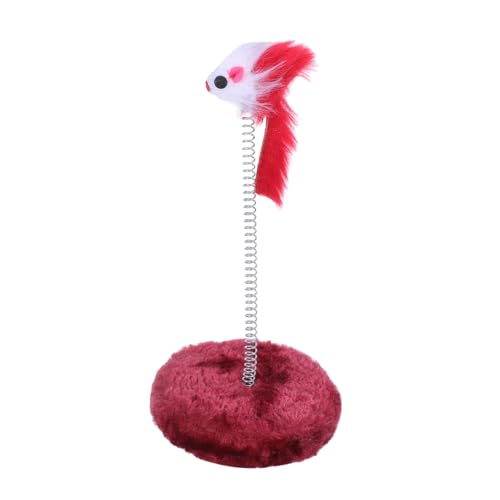 BESPORTBLE Katzenspielzeug Maus Mit Plüsch Für Innenbereich Automatischer Rückprall Stimulieren Zufällige Farbe Für Kätzchen Spielen von BESPORTBLE