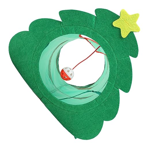 BESPORTBLE Katzentunnel Weihnachtsdekor Kätzchenspielzeug für Den Innenbereich Haustiertunnelspielzeug Im Inneren Bequemes Polyester-katzenzubehör Zum Ausruhen und Spielen von BESPORTBLE