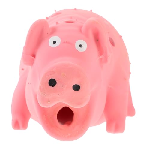 BESPORTBLE Latex Schwein Kauspielzeug Quietschendes Hundespielzeug Für Kleine Hunde Dekoratives Beißen Spielzeug Zur Zahnpflege Und Beschäftigung Für Lustige Spielzeiten von BESPORTBLE