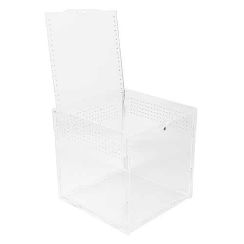 BESPORTBLE Klare Reptilien Aufzuchtbox aus Robustem mit Belüftungslöchern Geräumig für Spinnen und Klettertiere als Futter und Terrarienbehälter für Kleine Haustiere BESPORTBLE Klare Reptilien Aufzuchtbox aus Robustem mit Belüftungslöchern Geräumig für Spinnen und Klettertiere als Futter und Terrarienbehälter für Kleine Haustiere von BESPORTBLE