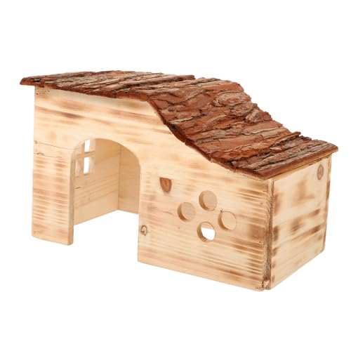 BESPORTBLE Kleines Holz Hamsterversteck Für Meerschweinchen Solides Wasserdichtes Einlagiges Spielhaus Für Zwerghamster Und Kleine Nager Als Gemütlicher Rückzugsort von BESPORTBLE