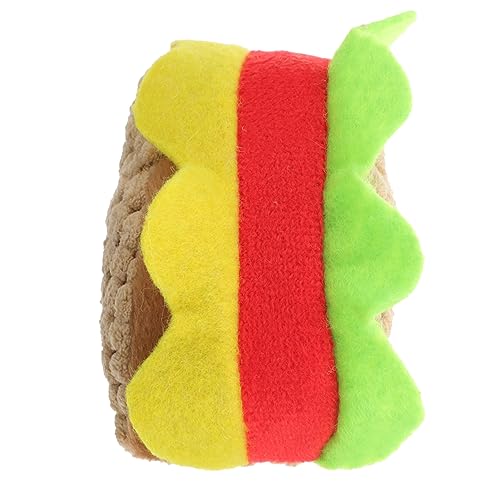 BESPORTBLE Kleines Plüsch Im Hamburger Design Quietschendes Kauspielzeug Für Welpen Und Kleine Und Zahnreinigend Fördert Spielspaß BESPORTBLE Kleines Plüsch Im Hamburger Design Quietschendes Kauspielzeug Für Welpen Und Kleine Und Zahnreinigend Fördert Spielspaß von BESPORTBLE