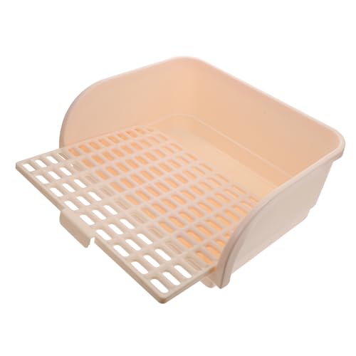BESPORTBLE Kleintier Ecktoilette aus Robustem Töpfchen für Kaninchen Meerschweinchen und Chinchilla rutschfest Langlebig mit Abgerundeten Kanten für Innenbereich und Garten Trainingstool von BESPORTBLE