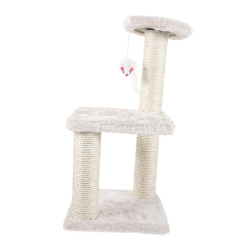 BESPORTBLE Klettergerüst Für Katzen Katzenkratzer Bequemer Katzenkratzbaum Verschleißfester Kratzbaum Entzückender Katzenkratzbaum Kratzbaum Für Katze Bodenkratzstange Beige Flanell BESPORTBLE Klettergerüst Für Katzen Katzenkratzer Bequemer Katzenkratzbaum Verschleißfester Kratzbaum Entzückender Katzenkratzbaum Kratzbaum Für Katze Bodenkratzstange Beige Flanell von BESPORTBLE