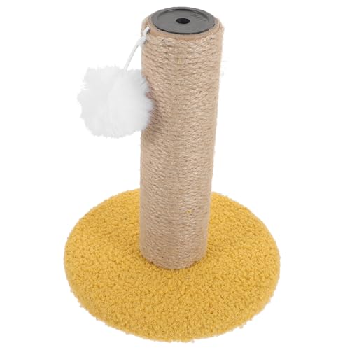 BESPORTBLE Klettergerüst Für Katzen Kratzbaum Für Katzen Kätzchenkratzer Kratzunterlage Für Katzen Katze Kratzt Kätzchenspielzeug Spielmatte Für Katzen Katzenband Beiträge Yellow Papierrohr von BESPORTBLE