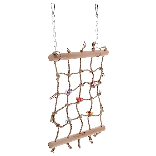 BESPORTBLE Papageien-kletternetz-Spielzeug Vogelkäfig-schaukel Vogelspielzeug Kauspielzeug Für Vögel Papageienspielzeug Für Nymphensittiche Sittiche von BESPORTBLE