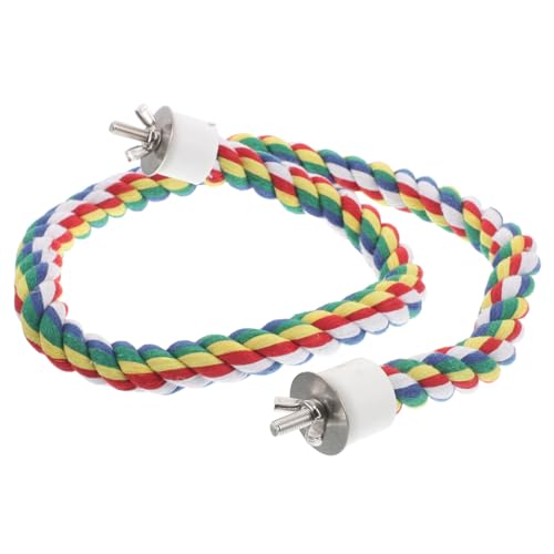BESPORTBLE Kletterseil Für Papageien Papagei Seilbarsch Papageienspielzeug Aus Baumwolle Vogelzubehör Sitzstangen Für Sittiche Vogel-Seil-barsch-ständer Vogel Steht Für Papageien Plastik von BESPORTBLE