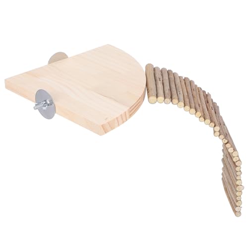 BESPORTBLE Spielplatz Für Hamster Aus Naturholz Mit Leiter Für Kleintiere Zum Klettern Und Spielen Geeignet Für Zwerghamster Meerschweinchen Und Kleine Haustiere von BESPORTBLE