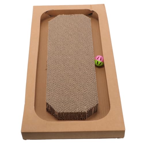 BESPORTBLE Kratzbrett für Katzen aus Robustem Wellpappe Material Natürliches Krallenpflege Möbelpflege Interaktives Katzenspielzeug für Aktives Kratzen und Nagelpflege von BESPORTBLE