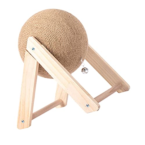 BESPORTBLE Kratzspielzeug Für Katzen Große Katze Kratzt Katze Behandeln Ball Katzenball-spielzeugwerfer Katze Kratzmatte Katzenkratzbrett Kratzballspielzeug Für Katzen Interaktive Katze Holz von BESPORTBLE