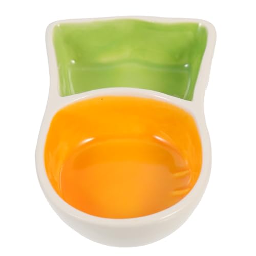 BESPORTBLE Kürbisförmige Keramik Futterschüssel für Hamster und Meerschweinchen Hygienisch zu Reinigen für Kleine Haustiere für Futter und Wasser von BESPORTBLE