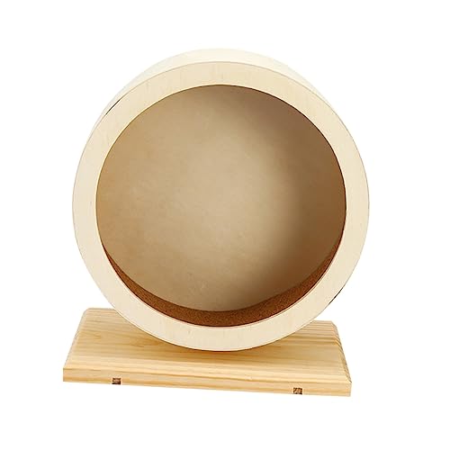 BESPORTBLE Laufrad Aus Holz Geräuschloses Hamsterrad Spielzeug Für Die Bewegung Von Haustieren von BESPORTBLE