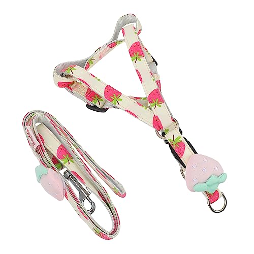 BESPORTBLE Leinen Hundeleine Großes Kabel zum Anbinden von Hunden Haken Heben Kette pet Supplies haustierbedarf hundelaufband Seil zum schleppen von Hunden Leine aus Polyester Rosa von BESPORTBLE