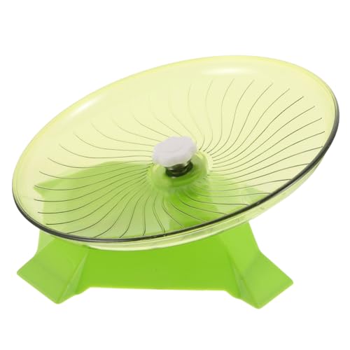 BESPORTBLE Leises Hamsterrad Laufrad mit Ständer Hamster Flying Saucer Geräuschlos Gerbil Saucer für Mäuse Rennmäuse Igel Kleintiere von BESPORTBLE