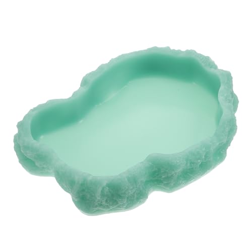 BESPORTBLE Luminous Reptile Water Feeder Für Schildkröten Geckos Eidechsen Nachtleuchtender Futternapf Für Terrarien Praktisch Und Leicht Zu Reinigen von BESPORTBLE