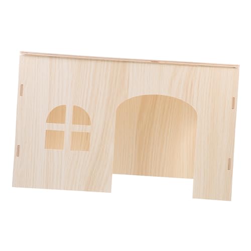 BESPORTBLE Vielseitiges Holzhaus-Spielzeug Für Meerschweinchen Hamster Stabiles Versteck Nest Für Kleintiere Lebensraum Für Eichhörnchen von BESPORTBLE