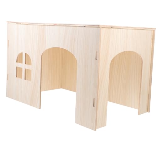 BESPORTBLE Meerschweinchen-versteck Spielhaus Aus Holz für Hamster und Chinchillas BESPORTBLE Meerschweinchen-versteck Spielhaus Aus Holz für Hamster und Chinchillas von BESPORTBLE