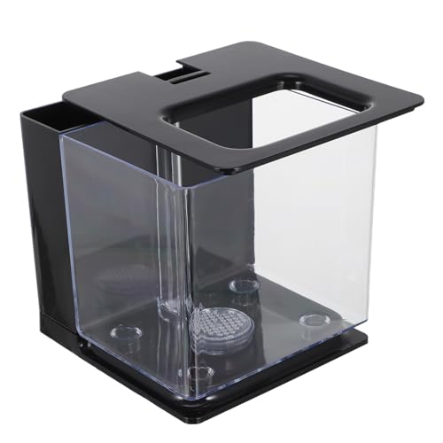 BESPORTBLE Mini-Aquarium Kanister Bausatz Zubehör für Aquarien Fischnetz Tank aquariumpflanzen aquarienpflanzen mini auarium Behälter zum Ausbrüten von Braten Desktop-Aquarium Acryl Black BESPORTBLE Mini-Aquarium Kanister Bausatz Zubehör für Aquarien Fischnetz Tank aquariumpflanzen aquarienpflanzen mini auarium Behälter zum Ausbrüten von Braten Desktop-Aquarium Acryl Black von BESPORTBLE