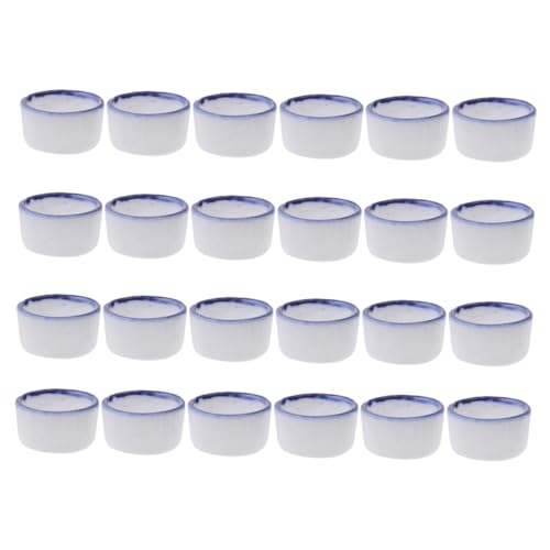BESPORTBLE Handwerkskunst 24pcs Reptil Schüssel Set Mini Spinne Wasser Feeder Runde Glatte von BESPORTBLE