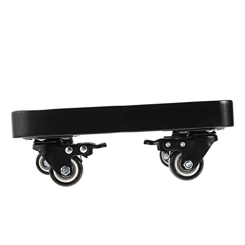 BESPORTBLE Mobiler Topfboden Anlage Pflanzgefäße für Freilandpflanzen im Freien Terrasse Pflanzenroller Blumenroller Blumentopf-Tablett mit Drehrad rollender Pflanzenständer Eisen Black von BESPORTBLE