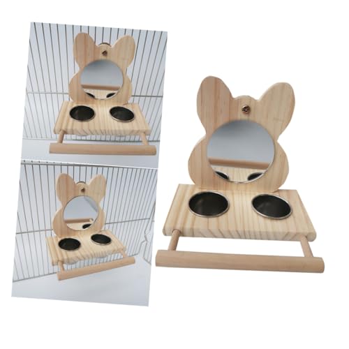 BESPORTBLE Edelstahl Vogel Futter Und Wasserbehälter Für Papageien Robuste Futterschale Für Vögel Ideal Für Käfigzubehör Parrot Feeder Und Bowl Für Birds von BESPORTBLE