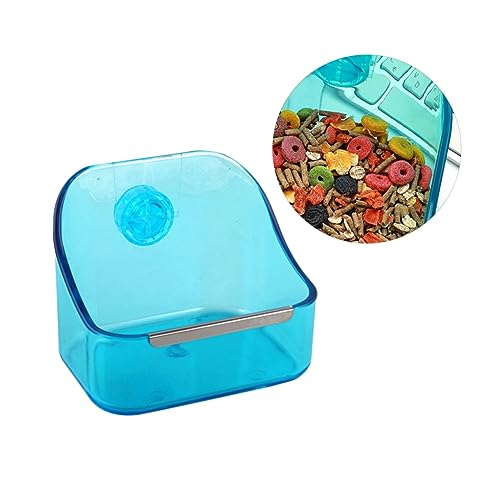 BESPORTBLE Futter Und Wasserbowl Für Kleine Tiere Blauer Stabiler Napf Für Meerschweinchen Kaninchen Und Chinchilla Verhindert Umkippen Installieren Langlebig Und Robust von BESPORTBLE