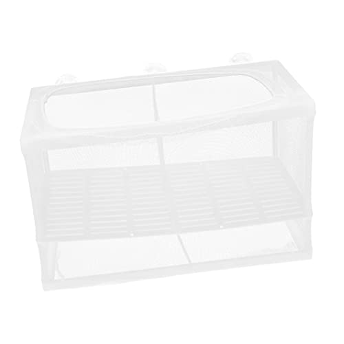 BESPORTBLE Fischnetz Brutkasten Mit Saugnäpfen Für Aquarien Trennwand Für Zucht Und Isolation Maße Geeignet Für Empfindliche Fische Einfache Montage Und Hohe Überlebensrate von BESPORTBLE