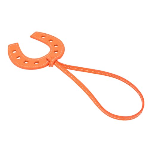 BESPORTBLE PU Anhänger Kreativer U Förmiger Taschenanhänger Modisches Leichtes Dekoratives Schlüsselanhänger Orange für Schlüssel Taschen und von BESPORTBLE