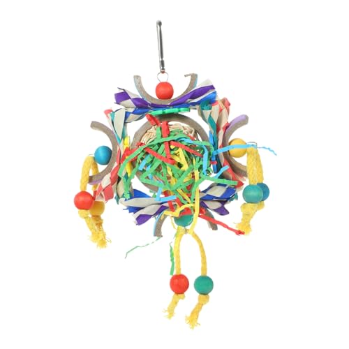 BESPORTBLE Parrot Chewing Toy Aus Bunten Rattanbällen Dekorativer Vogelkäfig Hängespielzeug Für Papageien Für Vögel Zum Spielen Und Kauen BESPORTBLE Parrot Chewing Toy Aus Bunten Rattanbällen Dekorativer Vogelkäfig Hängespielzeug Für Papageien Für Vögel Zum Spielen Und Kauen von BESPORTBLE