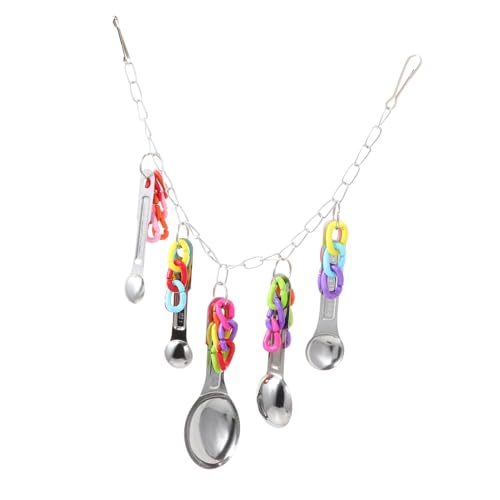 BESPORTBLE Vogel Papagei Spielzeug Hängen Löffel Spielzeug Vogel Bites Kauen Sound Nymphensittich Käfig Zubehör Robuste Metall Kette BESPORTBLE Vogel Papagei Spielzeug Hängen Löffel Spielzeug Vogel Bites Kauen Sound Nymphensittich Käfig Zubehör Robuste Metall Kette von BESPORTBLE