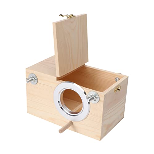 BESPORTBLE Papagei Zucht Box Holz Vögel Nisten Kiefer Holz Manuelle Handwerk Dekorative Praktische von BESPORTBLE