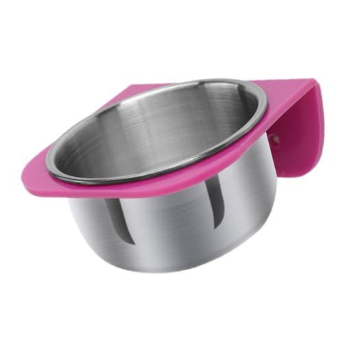 BESPORTBLE Papagei Fütterung Tasse Edelstahl Einfach Reinigung Vogel Käfig Lebensmittel Schüssel Für Ziervögel von BESPORTBLE