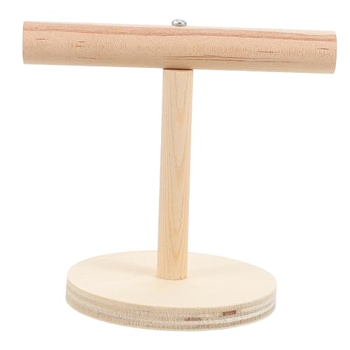 BESPORTBLE Natürlicher Holz Vogelstand Für Papageien Und Sittiche Stabiler Trainingsstand Für Käfig Und Tisch Sicher Und Dekorativ Als Kauspielzeug Und Spielzeug Für Kleine Vögel von BESPORTBLE