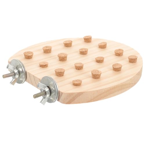 BESPORTBLE Papageienständerspielzeug Futter Für Vogelkäfige Ständer Für Papageienstöcke Hamster Vogelkäfig Sitzstangen Vogelstangen Für Papageien Futterspender Vogel Papagei Hölzern von BESPORTBLE