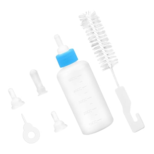 BESPORTBLE Pet-Flasche Werkzeug Zum Füttern Von Kätzchen Werkzeug Zum Füttern Von Welpen Hunde Fütterungsflasche Silikonnippel Für Kleintiere Kleine Silikonnippel Für Haustiere Blue Kieselgel von BESPORTBLE