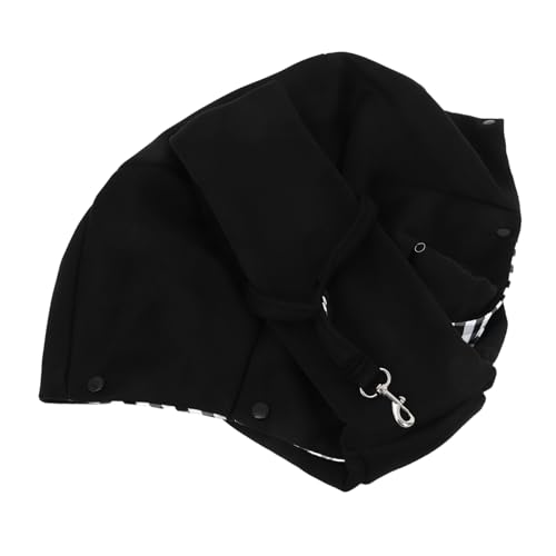 BESPORTBLE Pet Sling Tragetasche für Kleine Hunde und Katzen Verstellbare Schultertasche mit Atmungsaktivem Mesh Leicht und Tragbar für Unterwegs Schwarz von BESPORTBLE