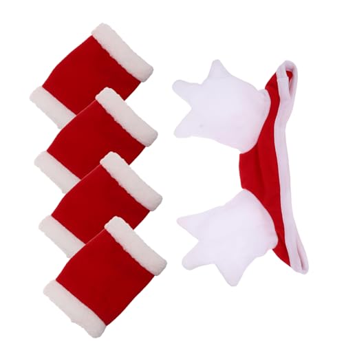 BESPORTBLE Pferde Dekorationsset Pferdebeinwickel Pferdehut Kostüm Pferdetierkostüm Pferdezubehör Pferdekostüm Für Die Feiertage Pferdebeinschützer Weihnachts Pferdebeinwickel von BESPORTBLE