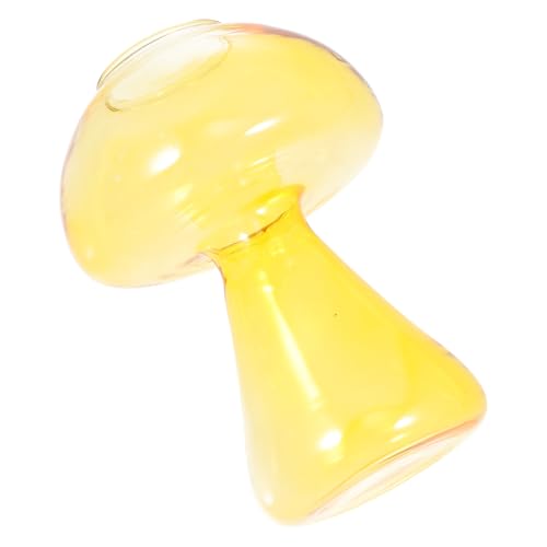 BESPORTBLE Pilzvase Hydrokulturbehälter Für Pflanzen Blumenvase Desktop-Ornament Tischvase Yellow Glas BESPORTBLE Pilzvase Hydrokulturbehälter Für Pflanzen Blumenvase Desktop-Ornament Tischvase Yellow Glas von BESPORTBLE