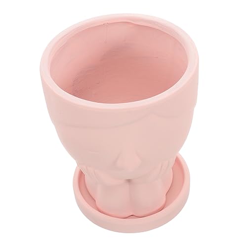 BESPORTBLE Porträt-Blumentopf aus Keramik Pflanzenbehälter Rosa Blumentöpfe für den Innenbereich inneneinrichtung pflanzkübel für den außenbereich Links Vase Blumenpflanztöpfe rosa Blumentopf BESPORTBLE Porträt-Blumentopf aus Keramik Pflanzenbehälter Rosa Blumentöpfe für den Innenbereich inneneinrichtung pflanzkübel für den außenbereich Links Vase Blumenpflanztöpfe rosa Blumentopf von BESPORTBLE