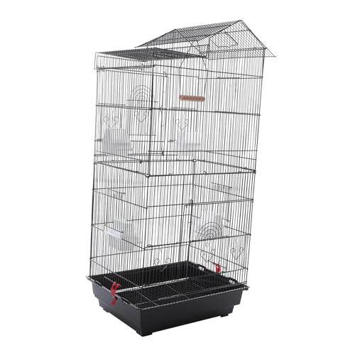BESPORTBLE Praktischer Vogelkäfig Aus Eisendraht Für Wellensittiche Geräumiger Papageienkäfig Mit Futtersäule Ideal Für Hausvögel Und Als Ausstellungsort Geeignet Und Langlebig BESPORTBLE Praktischer Vogelkäfig Aus Eisendraht Für Wellensittiche Geräumiger Papageienkäfig Mit Futtersäule Ideal Für Hausvögel Und Als Ausstellungsort Geeignet Und Langlebig von BESPORTBLE