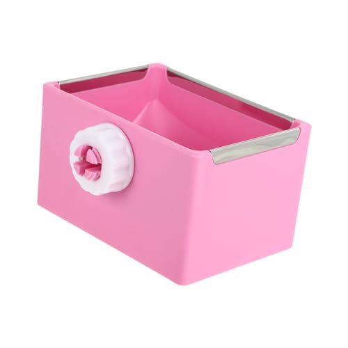 BESPORTBLE Quadratische Schüssel Für Kaninchen Kaninchenwassernapf Für Käfig Schüsseln Für Haustierkäfige Hasenwasser Meerschweinchen Wassernapf Kaninchenschale Hase Wassernapf Rosa von BESPORTBLE